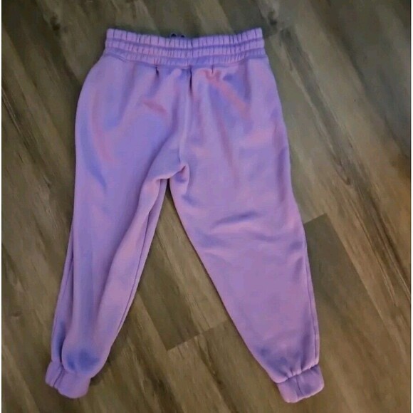Love & Sport Womens Joggers Large Purple Sweatpants Lavender Tie Elastic Waist - Picture 2 of 7